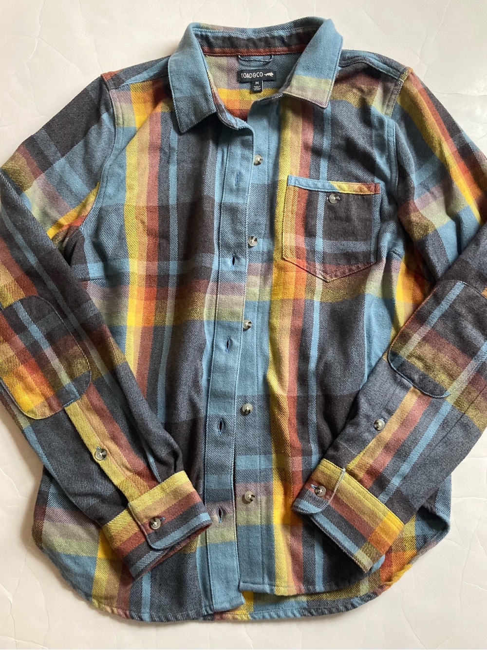 Toad & co bodie dos heavyweight plaid flannel M EUC